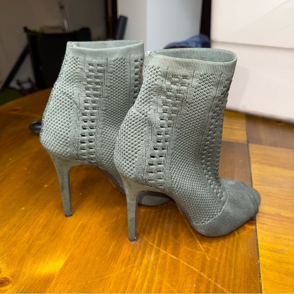 Anne Michelle Olive High Heel Booties - Picture 7 of 9